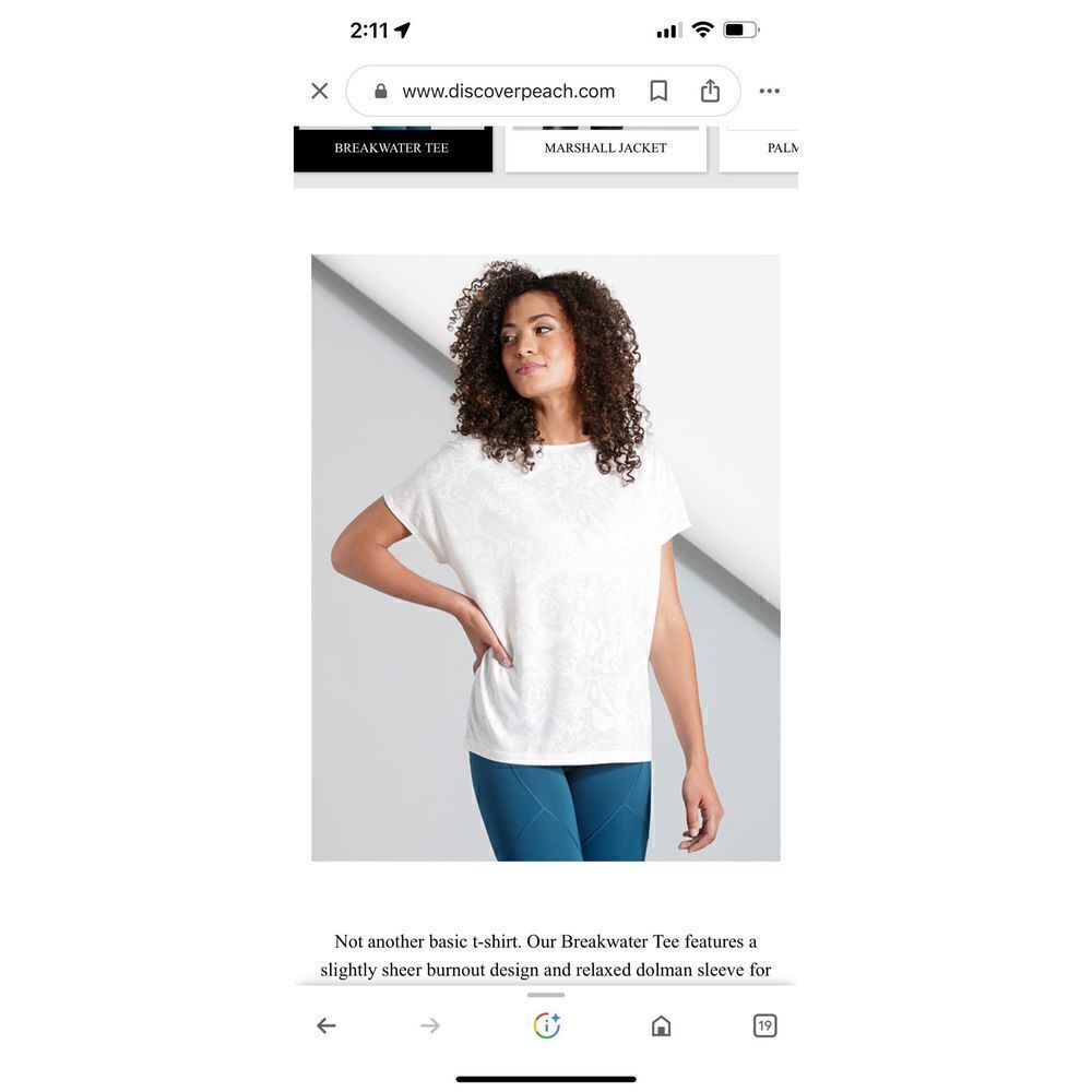 Peach Breakwater Tee (L)